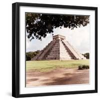 ¡Viva Mexico! Square Collection - El Castillo Pyramid - Chichen Itza II-Philippe Hugonnard-Framed Photographic Print