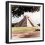 ¡Viva Mexico! Square Collection - El Castillo Pyramid - Chichen Itza II-Philippe Hugonnard-Framed Photographic Print