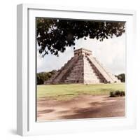 ¡Viva Mexico! Square Collection - El Castillo Pyramid - Chichen Itza II-Philippe Hugonnard-Framed Photographic Print