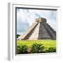 ¡Viva Mexico! Square Collection - El Castillo Pyramid - Chichen Itza III-Philippe Hugonnard-Framed Photographic Print