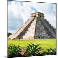 ¡Viva Mexico! Square Collection - El Castillo Pyramid - Chichen Itza III-Philippe Hugonnard-Mounted Photographic Print