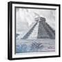 ¡Viva Mexico! Square Collection - El Castillo Pyramid - Chichen Itza IV-Philippe Hugonnard-Framed Photographic Print