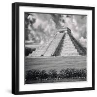 ¡Viva Mexico! Square Collection - El Castillo Pyramid - Chichen Itza IX-Philippe Hugonnard-Framed Photographic Print