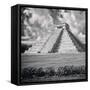 ¡Viva Mexico! Square Collection - El Castillo Pyramid - Chichen Itza IX-Philippe Hugonnard-Framed Stretched Canvas
