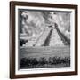 ¡Viva Mexico! Square Collection - El Castillo Pyramid - Chichen Itza IX-Philippe Hugonnard-Framed Photographic Print