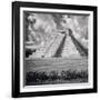 ¡Viva Mexico! Square Collection - El Castillo Pyramid - Chichen Itza IX-Philippe Hugonnard-Framed Photographic Print