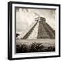 ¡Viva Mexico! Square Collection - El Castillo Pyramid - Chichen Itza V-Philippe Hugonnard-Framed Photographic Print