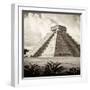 ¡Viva Mexico! Square Collection - El Castillo Pyramid - Chichen Itza V-Philippe Hugonnard-Framed Photographic Print