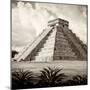 ¡Viva Mexico! Square Collection - El Castillo Pyramid - Chichen Itza V-Philippe Hugonnard-Mounted Photographic Print
