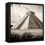 ¡Viva Mexico! Square Collection - El Castillo Pyramid - Chichen Itza V-Philippe Hugonnard-Framed Stretched Canvas