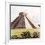 ¡Viva Mexico! Square Collection - El Castillo Pyramid - Chichen Itza VI-Philippe Hugonnard-Framed Photographic Print