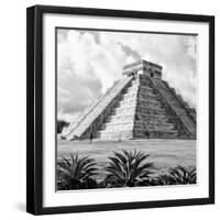 ¡Viva Mexico! Square Collection - El Castillo Pyramid - Chichen Itza VII-Philippe Hugonnard-Framed Photographic Print