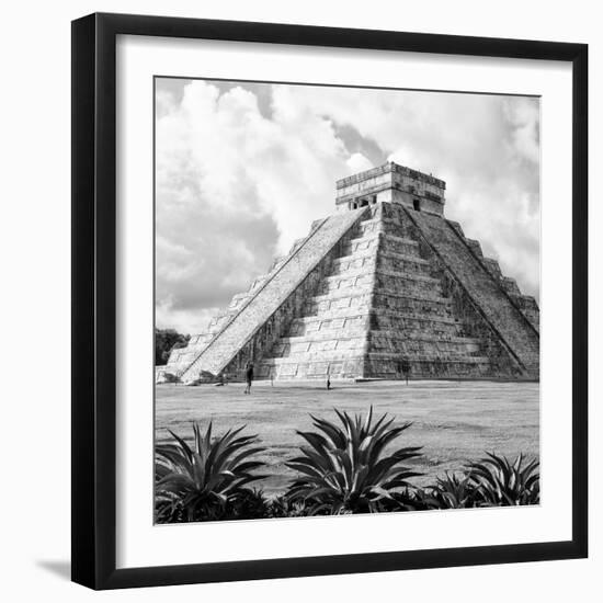 ¡Viva Mexico! Square Collection - El Castillo Pyramid - Chichen Itza VII-Philippe Hugonnard-Framed Photographic Print