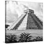 ¡Viva Mexico! Square Collection - El Castillo Pyramid - Chichen Itza VII-Philippe Hugonnard-Stretched Canvas