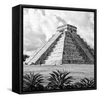 ¡Viva Mexico! Square Collection - El Castillo Pyramid - Chichen Itza VII-Philippe Hugonnard-Framed Stretched Canvas