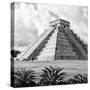 ¡Viva Mexico! Square Collection - El Castillo Pyramid - Chichen Itza VII-Philippe Hugonnard-Stretched Canvas