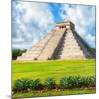 ?Viva Mexico! Square Collection - El Castillo Pyramid - Chichen Itza VIII-Philippe Hugonnard-Mounted Photographic Print