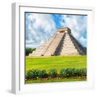 ?Viva Mexico! Square Collection - El Castillo Pyramid - Chichen Itza VIII-Philippe Hugonnard-Framed Photographic Print