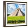 ?Viva Mexico! Square Collection - El Castillo Pyramid - Chichen Itza VIII-Philippe Hugonnard-Framed Premium Photographic Print