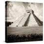 ¡Viva Mexico! Square Collection - El Castillo Pyramid - Chichen Itza X-Philippe Hugonnard-Stretched Canvas