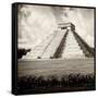 ¡Viva Mexico! Square Collection - El Castillo Pyramid - Chichen Itza X-Philippe Hugonnard-Framed Stretched Canvas