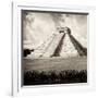 ¡Viva Mexico! Square Collection - El Castillo Pyramid - Chichen Itza X-Philippe Hugonnard-Framed Photographic Print