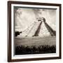 ¡Viva Mexico! Square Collection - El Castillo Pyramid - Chichen Itza X-Philippe Hugonnard-Framed Photographic Print