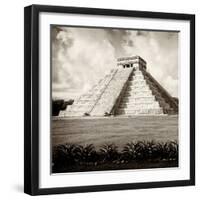 ¡Viva Mexico! Square Collection - El Castillo Pyramid - Chichen Itza X-Philippe Hugonnard-Framed Photographic Print