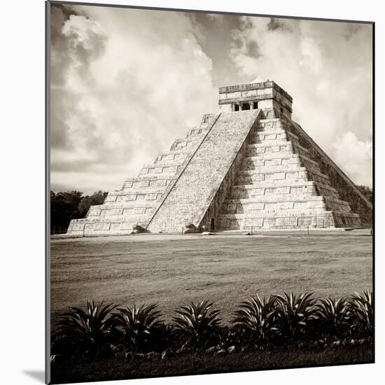 ¡Viva Mexico! Square Collection - El Castillo Pyramid - Chichen Itza X-Philippe Hugonnard-Mounted Photographic Print