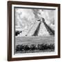 ¡Viva Mexico! Square Collection - El Castillo Pyramid - Chichen Itza XI-Philippe Hugonnard-Framed Photographic Print