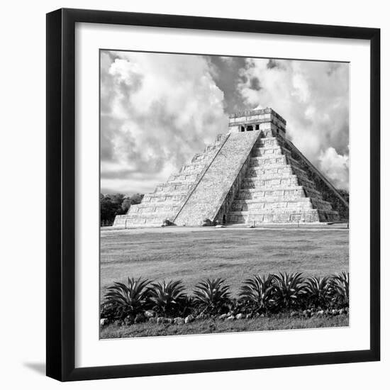 ¡Viva Mexico! Square Collection - El Castillo Pyramid - Chichen Itza XI-Philippe Hugonnard-Framed Photographic Print