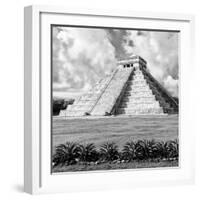 ¡Viva Mexico! Square Collection - El Castillo Pyramid - Chichen Itza XI-Philippe Hugonnard-Framed Photographic Print