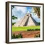 ¡Viva Mexico! Square Collection - El Castillo Pyramid - Chichen Itza XII-Philippe Hugonnard-Framed Photographic Print