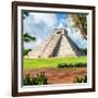 ¡Viva Mexico! Square Collection - El Castillo Pyramid - Chichen Itza XII-Philippe Hugonnard-Framed Photographic Print