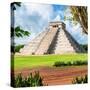 ¡Viva Mexico! Square Collection - El Castillo Pyramid - Chichen Itza XII-Philippe Hugonnard-Stretched Canvas