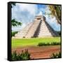 ¡Viva Mexico! Square Collection - El Castillo Pyramid - Chichen Itza XII-Philippe Hugonnard-Framed Stretched Canvas