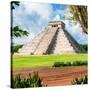 ¡Viva Mexico! Square Collection - El Castillo Pyramid - Chichen Itza XII-Philippe Hugonnard-Stretched Canvas