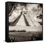 ¡Viva Mexico! Square Collection - El Castillo Pyramid - Chichen Itza XIII-Philippe Hugonnard-Framed Stretched Canvas