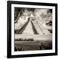 ¡Viva Mexico! Square Collection - El Castillo Pyramid - Chichen Itza XIII-Philippe Hugonnard-Framed Photographic Print