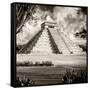 ¡Viva Mexico! Square Collection - El Castillo Pyramid - Chichen Itza XIII-Philippe Hugonnard-Framed Stretched Canvas