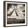 ¡Viva Mexico! Square Collection - El Castillo Pyramid - Chichen Itza XIII-Philippe Hugonnard-Framed Photographic Print