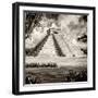 ¡Viva Mexico! Square Collection - El Castillo Pyramid - Chichen Itza XIII-Philippe Hugonnard-Framed Photographic Print