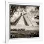 ¡Viva Mexico! Square Collection - El Castillo Pyramid - Chichen Itza XIII-Philippe Hugonnard-Framed Photographic Print