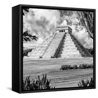 ¡Viva Mexico! Square Collection - El Castillo Pyramid - Chichen Itza XIV-Philippe Hugonnard-Framed Stretched Canvas