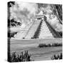 ¡Viva Mexico! Square Collection - El Castillo Pyramid - Chichen Itza XIV-Philippe Hugonnard-Stretched Canvas