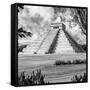 ¡Viva Mexico! Square Collection - El Castillo Pyramid - Chichen Itza XIV-Philippe Hugonnard-Framed Stretched Canvas