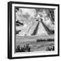 ¡Viva Mexico! Square Collection - El Castillo Pyramid - Chichen Itza XIV-Philippe Hugonnard-Framed Photographic Print