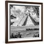 ¡Viva Mexico! Square Collection - El Castillo Pyramid - Chichen Itza XIV-Philippe Hugonnard-Framed Photographic Print