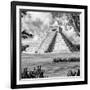 ¡Viva Mexico! Square Collection - El Castillo Pyramid - Chichen Itza XIV-Philippe Hugonnard-Framed Photographic Print