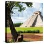 ¡Viva Mexico! Square Collection - El Castillo Pyramid - Chichen Itza XV-Philippe Hugonnard-Stretched Canvas